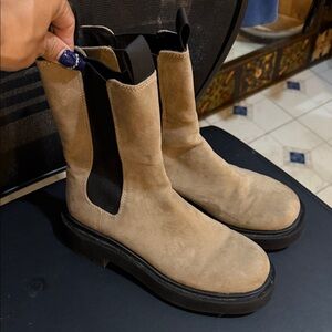 Tan Winter & Rain Boots